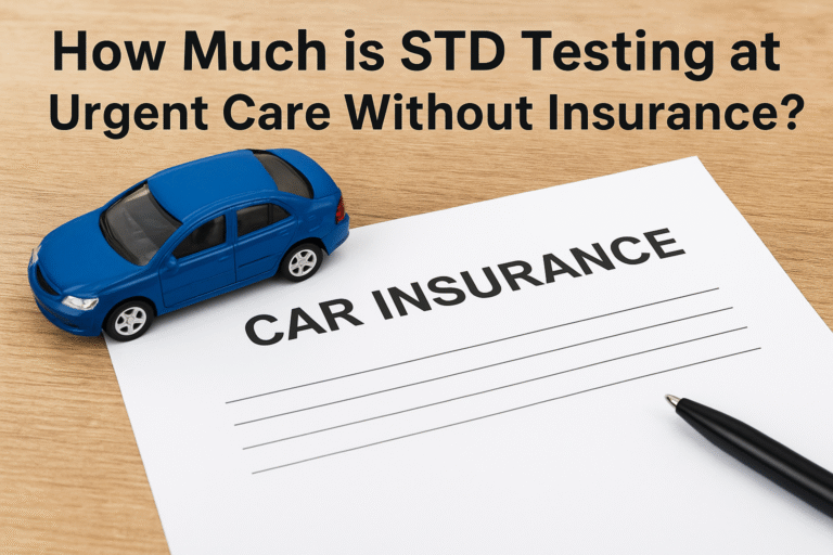 How much is std testing at urgent care without insurance