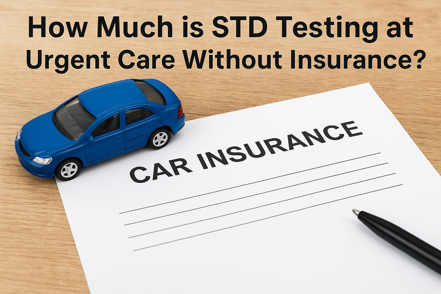How much is std testing at urgent care without insurance
